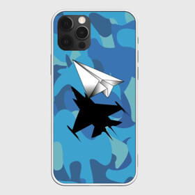 Чехол для iPhone 12 Pro Max с принтом ВВС в Курске, Силикон |  | aircraft | camouflage | flight | paper | shadow | ввс | камуфляж | полет | самолет | тень