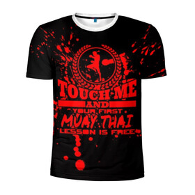 Мужская футболка 3D спортивная с принтом Muay Thai в Курске, 100% полиэстер с улучшенными характеристиками | приталенный силуэт, круглая горловина, широкие плечи, сужается к линии бедра | fight | muay thai | thai boxing | ufc | бокс | ката | кикбоксин | лаос | лоу кик | муай | мьянма | поединок | таиланд | тай | тайский | таолу