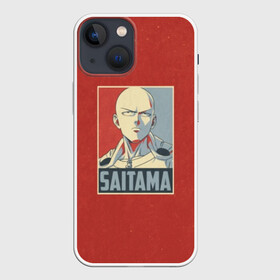 Чехол для iPhone 13 mini с принтом Saitama в Курске,  |  | one | one punch man | бесправный ездок | бласт | бэнг | ванпанчмен | генос | демон киборг | лысый плащ | ниндзя | сайтама | сверхзвуковой соник | серебряный клык | тацумаки | человек один удар