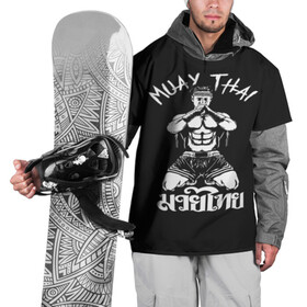Накидка на куртку 3D с принтом  Muay Thai в Курске, 100% полиэстер |  | Тематика изображения на принте: fight | muay thai | thai boxing | ufc | бокс | ката | кикбоксин | лаос | лоу кик | муай | мьянма | поединок | таиланд | тай | тайский | таолу