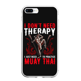 Чехол для iPhone 7Plus/8 Plus матовый с принтом Muay Thai в Курске, Силикон | Область печати: задняя сторона чехла, без боковых панелей | fight | muay thai | thai boxing | ufc | бокс | ката | кикбоксин | лаос | лоу кик | муай | мьянма | поединок | таиланд | тай | тайский | таолу