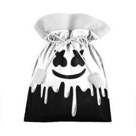 Подарочный 3D мешок с принтом MELLO BLACK x WHITE в Курске, 100% полиэстер | Размер: 29*39 см | colors | dj | marshmello | paints | usa | абстракция | америка | звезда | клубная музыка | космический | краски | маршмелло | музыка | музыкант