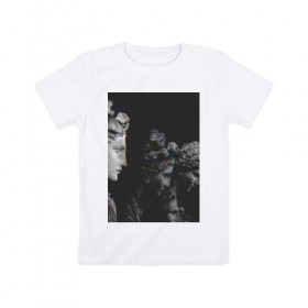 Детская футболка хлопок с принтом SINGULARITY #1 в Курске, 100% хлопок | круглый вырез горловины, полуприлегающий силуэт, длина до линии бедер | квадрат | мода | сатуя | чёрно белое