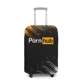 Чехол для чемодана 3D с принтом Порно (1) в Курске, 86% полиэфир, 14% спандекс | двустороннее нанесение принта, прорези для ручек и колес | brazzers | браззерс | порхаб