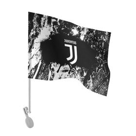 Флаг для автомобиля с принтом JUVENTUS в Курске, 100% полиэстер | Размер: 30*21 см | italia | juve | juventus | sport | италия | спорт | спортивная форма | футбол | футбольный | чемпионат | ювентус