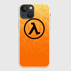 Чехол для iPhone 13 mini с принтом HALF LIFE в Курске,  |  | aperture laboratorie | black mesa | gordon freeman | half life | half life 3 | logo | valve | блэк меса | вэлв | гордон фриман | игра | лого | монтировка | фантастика | халф лайф