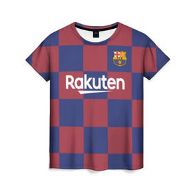 Женская футболка 3D с принтом SUAREZ BARCELONA 19/20 в Курске, 100% полиэфир ( синтетическое хлопкоподобное полотно) | прямой крой, круглый вырез горловины, длина до линии бедер | barca | barcelona | luis suarez | suarez | барса | барселона | луис суарез | суарез | футбол