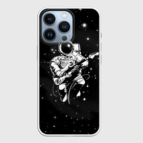 Чехол для iPhone 13 Pro с принтом Cosmorock в Курске,  |  | cosmonaut | cosmos | guitar | music | rock | space | spacesuit | star | гитара | звезда | космонавт | космос | музыка | скафандр