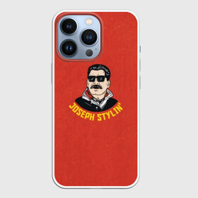 Чехол для iPhone 13 Pro с принтом Иосиф Сталин в Курске,  |  | ussr | звезда | иосиф | красный | модный | молот | надпись | очки | патриот | патриотизм | республик | рсфср | серп | снг | советский | советских | союз | ссср | сталин | страна | тренд | усы