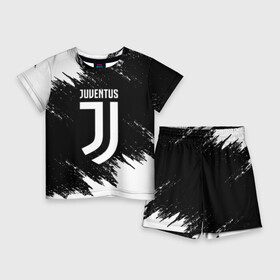 Детский костюм с шортами 3D с принтом JUVENTUS SPORT в Курске,  |  | cr7 | fc | football | football club | juve | juventus | ronaldo | sport | роналдо | спорт | спортивные | униформа | фирменные цвета | фк | футбол | футбольный клуб | ювентус