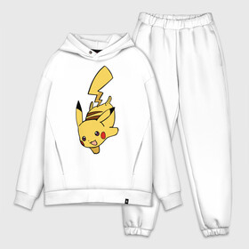 Мужской костюм хлопок OVERSIZE с принтом Радостный Пикачуха в Курске,  |  | detective pikachu | pikachu | pokeball | pokemon | детектив пикачу | пикачу | покебол | покемон