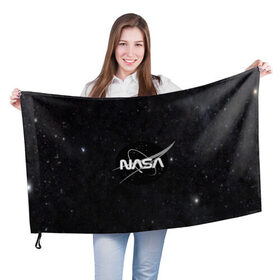 Флаг 3D с принтом NASA в Курске, 100% полиэстер | плотность ткани — 95 г/м2, размер — 67 х 109 см. Принт наносится с одной стороны | galaxy | nasa | nebula | space | star | абстракция | вселенная | галактика | звезда | звезды | космический | наса | планеты