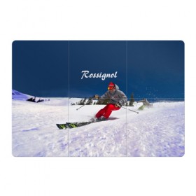 Магнитный плакат 3Х2 с принтом Rossignol в Курске, Полимерный материал с магнитным слоем | 6 деталей размером 9*9 см | france | movement | rossignol | snow | speed | вершина | горные лыжи | горы | движение | скорость | снег | франция
