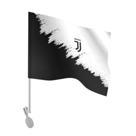 Флаг для автомобиля с принтом JUVENTUS SPORT в Курске, 100% полиэстер | Размер: 30*21 см | black and white | cr7 | fc | football | football club | juve | juventus | ronaldo | sport | роналдо | спорт | спортивные | униформа | фирменные цвета | фк | футбол | футбольный клуб | черно белый | ювентус