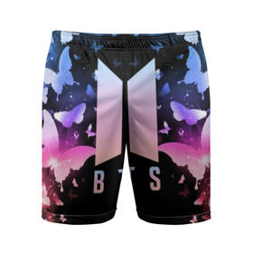Мужские шорты 3D спортивные с принтом BTS BUTTERFLIES в Курске,  |  | bangtan boys | bt21 | bts | bts army | bts stickers | butterflies | j hope | jimin | jin | jungkook | k pop | rap monster | rapmon | suga | v | бабочки | бтс | корея | стикеры bts