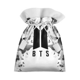 Подарочный 3D мешок с принтом BTS BUTTERFLIES в Курске, 100% полиэстер | Размер: 29*39 см | bangtan boys | bt21 | bts | bts army | bts stickers | butterflies | j hope | jimin | jin | jungkook | k pop | rap monster | rapmon | suga | v | бабочки | бтс | корея | стикеры bts