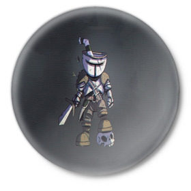 Значок с принтом Cupsouls в Курске,  металл | круглая форма, металлическая застежка в виде булавки | cuphead | dark souls | game | игры