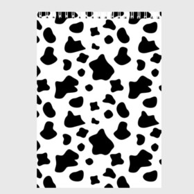 Скетчбук с принтом Корова в Курске, 100% бумага
 | 48 листов, плотность листов — 100 г/м2, плотность картонной обложки — 250 г/м2. Листы скреплены сверху удобной пружинной спиралью | Тематика изображения на принте: animal | black white | cow | pattern | животное | кавай | корова | паттерн | пятна | черно белое