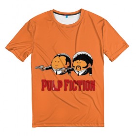 Мужская футболка 3D с принтом Pulp Fiction - Art 2 в Курске, 100% полиэфир | прямой крой, круглый вырез горловины, длина до линии бедер | art | film | movie | pulp fiction | tarantino | кино | криминальное чтиво | приколы | тарантино | фильмы
