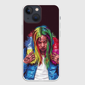 Чехол для iPhone 13 mini с принтом Color в Курске,  |  | 6ix9ine | bebe | daniel hernandez | rap | stoopid | tekashi | рэп | сикснайн | текаши