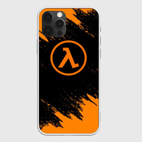 Чехол для iPhone 12 Pro с принтом HALF-LIFE в Курске, силикон | область печати: задняя сторона чехла, без боковых панелей | aperture laboratorie | black mesa | gordon freeman | half life | half life 3 | logo | valve | блэк меса | вэлв | гордон фриман | игра | лого | монтировка | фантастика | халф лайф