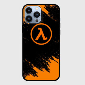 Чехол для iPhone 13 Pro Max с принтом HALF LIFE в Курске,  |  | Тематика изображения на принте: aperture laboratorie | black mesa | gordon freeman | half life | half life 3 | logo | valve | блэк меса | вэлв | гордон фриман | игра | лого | монтировка | фантастика | халф лайф