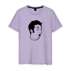 Мужская футболка хлопок с принтом PogChamp в Курске, 100% хлопок | прямой крой, круглый вырез горловины, длина до линии бедер, слегка спущенное плечо. | pogchamp | twitch | погчамп | смайлик | стрим | твич