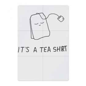 Магнитный плакат 2Х3 с принтом TEA SHIRT в Курске, Полимерный материал с магнитным слоем | 6 деталей размером 9*9 см | Тематика изображения на принте: beauty | cute | funny | handsome | tea | teabag | милота | пакетик