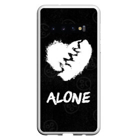 Чехол для Samsung Galaxy S10 с принтом Alone в Курске, Силикон | Область печати: задняя сторона чехла, без боковых панелей | alone | baby | bad | broken | cry | lil | lil peep | peep | rap | rose | sad | tentacion | xxxtentacion | лил | лил пип | пип | реп | роза | сердце | тентасион
