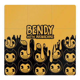 Магнитный плакат 3Х3 с принтом Bendy And The Ink Machine (36) в Курске, Полимерный материал с магнитным слоем | 9 деталей размером 9*9 см | bendy | bendy and the ink machine | devil | game | horror | ink | mask | бенди | бенди и чернильная машина | краска | чернила