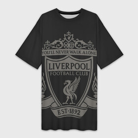 Платье-футболка 3D с принтом Liverpool   Classic EST.1892 в Курске,  |  | 0x000000123 | liverpool | ливерпуль