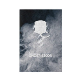 Обложка для паспорта матовая кожа с принтом GHOST RECON в Курске, натуральная матовая кожа | размер 19,3 х 13,7 см; прозрачные пластиковые крепления | Тематика изображения на принте: bones | breakpoint | ghost | ghost recon | ghost recon breakpoint | logo | mask | skell technology | skull | tom clancys | tom clancys ghost recon breakpoint | wildlands | лого | маска | призрак | череп