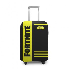 Чехол для чемодана 3D с принтом Fortnite Battle Royale в Курске, 86% полиэфир, 14% спандекс | двустороннее нанесение принта, прорези для ручек и колес | 