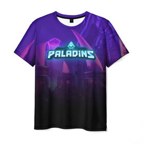 Мужская футболка 3D с принтом PALADINS в Курске, 100% полиэфир | прямой крой, круглый вырез горловины, длина до линии бедер | paladins androxus | paladins barik | paladins game | paladins torvald | паладин. | паладинс