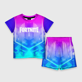 Детский костюм с шортами 3D с принтом FORTNITE в Курске,  |  | 2019 | armor | armour | cybersport | esport | fortnite | game | logo | season 9 | броня | игра | киберспорт | сезон 9 | фиолетовый | фортнайт