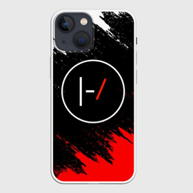 Чехол для iPhone 13 mini с принтом TWENTY ONE PILOTS в Курске,  |  | 21 pilots | 21p | music | paints | rock | top | trench | twenty one pilots | брызги | группа | краски | музыка | рок