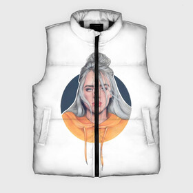 Мужской жилет утепленный 3D с принтом Billie Eilish art 1 в Курске,  |  | art | billie | billie eilish | eilish | music | pop | trend | арт | билли айлиш | музыка | тренд