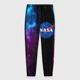 Мужские брюки 3D с принтом NASA (SPACE) 4.2 в Курске, 100% полиэстер | манжеты по низу, эластичный пояс регулируется шнурком, по бокам два кармана без застежек, внутренняя часть кармана из мелкой сетки | nasa | paint | space | звезды | космос | краска | наса | черная дыра