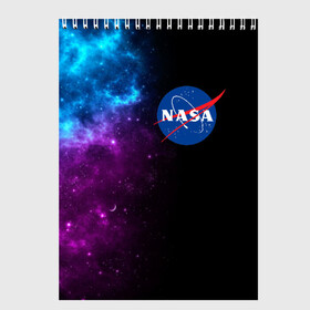 Скетчбук с принтом NASA (SPACE) 4 2 в Курске, 100% бумага
 | 48 листов, плотность листов — 100 г/м2, плотность картонной обложки — 250 г/м2. Листы скреплены сверху удобной пружинной спиралью | Тематика изображения на принте: nasa | paint | space | звезды | космос | краска | наса | черная дыра