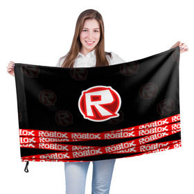 Флаг 3D с принтом Roblox 2 в Курске, 100% полиэстер | плотность ткани — 95 г/м2, размер — 67 х 109 см. Принт наносится с одной стороны | game | minecraft | roblox | игра | майнкрафт | роблокс