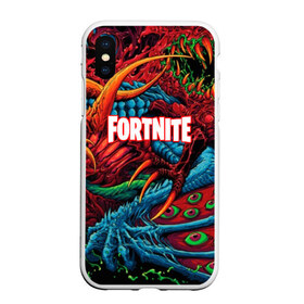 Чехол для iPhone XS Max матовый с принтом FORTNITE HYPERBEAST в Курске, Силикон | Область печати: задняя сторона чехла, без боковых панелей | battle royale | fortnite | fortnite battle royale | futuresynth | game | outrun | retrowave | synth | synthwave | игры | ретровейв | синтвейв | фортнайт