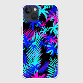 Чехол для iPhone 13 с принтом НЕОНОВЫЕ ТРОПИКИ   TROPICAL NEON в Курске,  |  | hotline miami | neon | new retro wave | outrun | outrun electro | paints | palmen | rainbow | retro | retrowave | summer | synth | synthwave | tropical | брызги | брызги красок | звёзды | космос | краски | лето | неон | пальмы | радуга | 