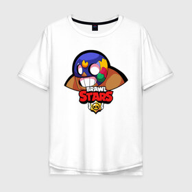 Мужская футболка хлопок Oversize с принтом Brawl Stars 6 в Курске, 100% хлопок | свободный крой, круглый ворот, “спинка” длиннее передней части | android | brawl | brawl stars | clash | clash royale | game | royale | stars | андроид | игра | мобильные игры