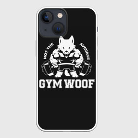 Чехол для iPhone 13 mini с принтом GYM WOOF в Курске,  |  | bodybuilding | diet | exercise | fitness | gym | heath | motivation | muscle | phil | training | workout | бодибилдинг | мотивация | спорт | трансформация | фитнес | эстетичный