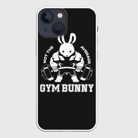Чехол для iPhone 13 mini с принтом GYM BUNNY в Курске,  |  | bodybuilding | diet | exercise | fitness | gym | heath | motivation | muscle | phil | training | workout | бодибилдинг | мотивация | спорт | трансформация | фитнес | эстетичный