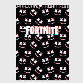 Скетчбук с принтом FORTNITE x MARSHMELLO в Курске, 100% бумага
 | 48 листов, плотность листов — 100 г/м2, плотность картонной обложки — 250 г/м2. Листы скреплены сверху удобной пружинной спиралью | 2019 | armor | armour | cybersport | dj | esport | fortnite | game | glitch | logo | marshmello | season 9 | usa | америка | броня | глитч | игра | киберспорт | клубная музыка | маршмелло | 