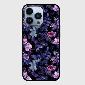 Чехол для iPhone 13 Pro с принтом Цветочный сад в Курске,  |  | бутоны | вишня | зимняя вишня | красные ягоды | летняя | лето | листья | малина | мода | плоды | сочная | цветы | ягоды | яркая