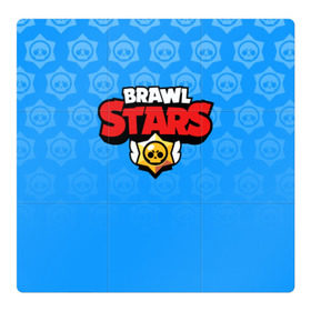 Магнитный плакат 3Х3 с принтом BRAWL STARS | БРАВЛ СТАРС BLUE в Курске, Полимерный материал с магнитным слоем | 9 деталей размером 9*9 см | Тематика изображения на принте: android | brawl stars | games | mobile game | stars | игры | мобильные игры