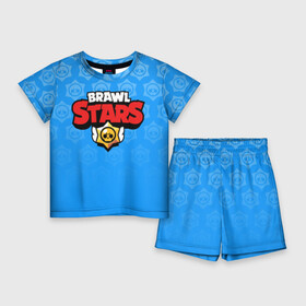 Детский костюм с шортами 3D с принтом BRAWL STARS  БРАВЛ СТАРС BLUE в Курске,  |  | android | brawl stars | games | mobile game | stars | игры | мобильные игры