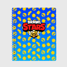 Тетрадь с принтом BRAWL STARS в Курске, 100% бумага | 48 листов, плотность листов — 60 г/м2, плотность картонной обложки — 250 г/м2. Листы скреплены сбоку удобной пружинной спиралью. Уголки страниц и обложки скругленные. Цвет линий — светло-серый
 | android | brawl stars | games | mobile game | stars | игры | мобильные игры